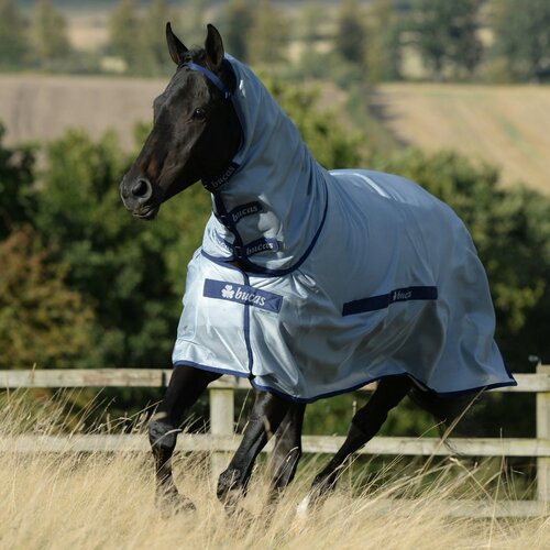 Bucas Pregrinjalo Buzz-Off Full Neck, blue - 135 cm Slike