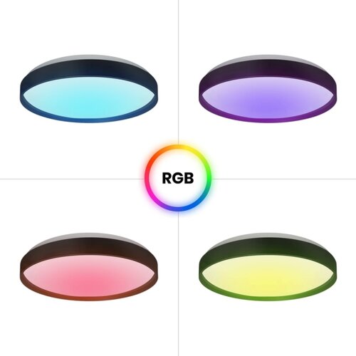  LED RGB prigu&amp;scaron;iva plafonska svetiljka RINGO LED/36W/230V + daljinski upravljač Slike