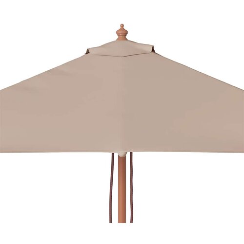  suncobran s drvenim stupom 150 x 200 cm smeđesivi Slike