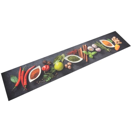 vidaXL Kuhinjska preproga pralna začimbe 60x300 cm žamet, (20825427) Cene