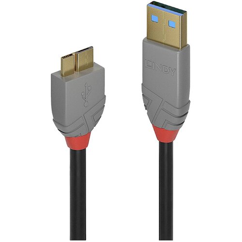 Lindy USB kabel USB 3.2 gen. 1 (USB 3.0) USB-A vtič\, USB-mikro-B 3.0 vtič 3.00 m črna 36768, (20416491) Cene