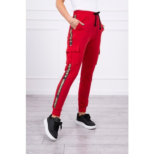Kesi Cargo trousers red Slike