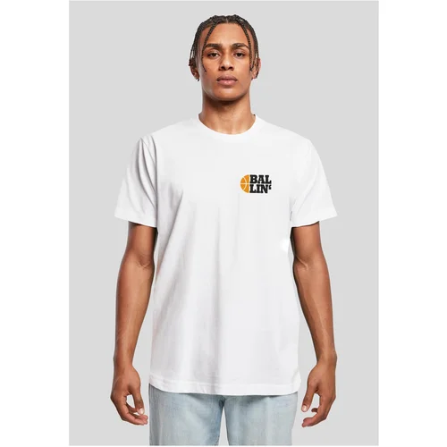 Mister Tee Men's T-shirt Ballin 4.0 white