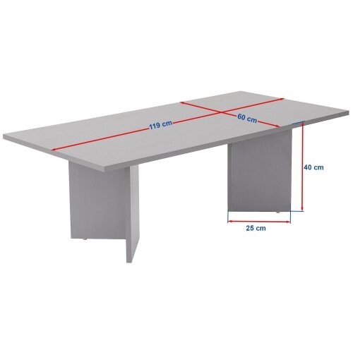  Konferencijski stočić NEL 119x60 cm hrast Slike