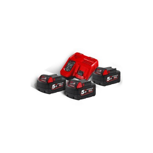  Milwaukee Punjač + 3 baterije 18V, M18 NRG-503 Cene