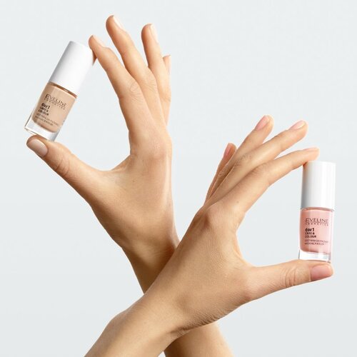 Eveline Cosmetics Nail Therapy Care &amp;amp; Colour regenerator za nokte 6 u 1 nijansa Golden Glow 5 ml Slike