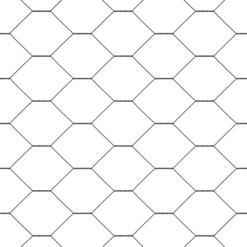 VidaXL Heksagonalna ograda Siva 1.6x25 m Čelik Slike