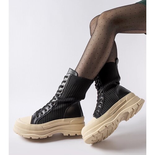 Gemre Black sock boots light sole Vitto Cene