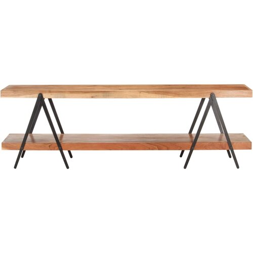 Maison Chic TV omarica - TV stojalo - Televizijska omarica 160x40x50 cm trden akacijev les, (21700392) Slike