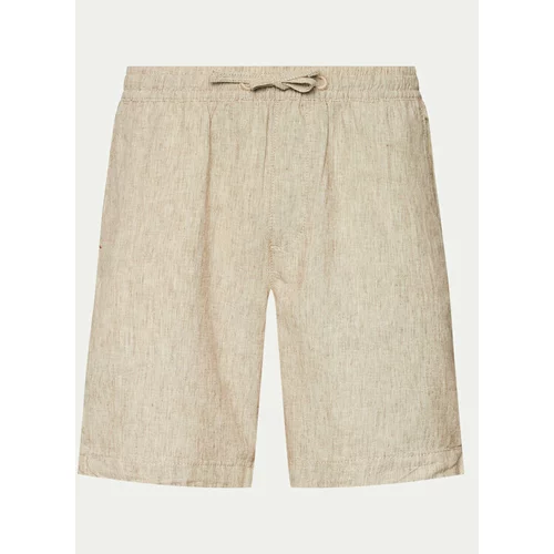 INDICODE Kratke hlače iz tkanine Wallis 70-727 Bež Regular Fit