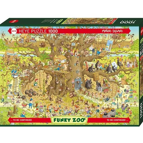 Heye puzzle 1000 delova Degano Fanky Zoo Monkey House 29833 Slike