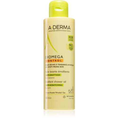 A-derma Exomega Control Emollient Shower Oil mehčalno olje za tuširanje za suho kožo, nagnjeno k atopiji 500 ml unisex Cene