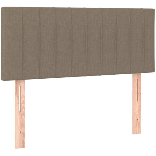  Krevet s oprugama i madracem smeđesivi 80x200 cm od tkanine Slike
