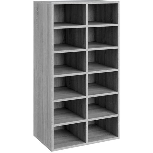 Maison Chic Regal za čevlje - Polica za čevlje siva sonoma 54x34x100,5 cm inženirski les, (21777461) Slike