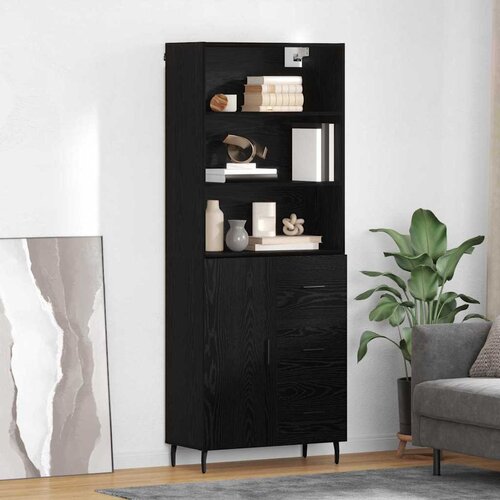  Highboard 2 kom. Crni hrast 69,5 x 34 x 180 cm Slike
