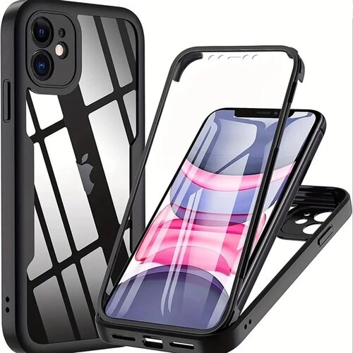 Techsuit ColorVerse 360 ​​Series obostrana za&scaron;titna maska za iPhone 11 - crna Cijene