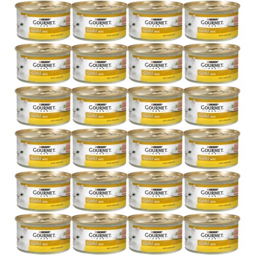 Purina gourmet Gold Vlažna hrana za mačke komadići okeanske ribe i spanaća u sosu, 85g, 24 komada Slike