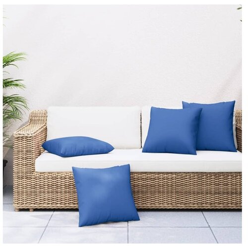 vidaXL Jastuci za sofu 4 kom kraljevsko plavi 50 x 50 cm od tkanine Cijene