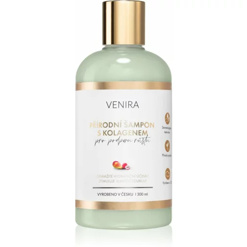 Venira Natural shampoo with Collagen for Hair Growth šampon za redke lase Mango-Lychee 300 ml