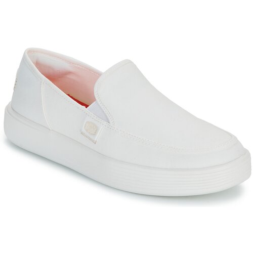 Hey Dude Slips on Sunapee M Canvas Bela Cene
