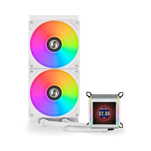 InterTech Lian Li Galahad II Trinity 280 RGB LCD White (bijela), 280mm Liquid Cooling, Vodeno hlađenje Cijene