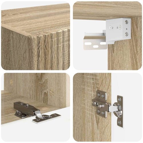  Komplet TV omaric 4 pcs Sonoma hrast Konstruiran les - - Rjava - 61.16 - 30 x 31 x 60 cm - 2025-vidaXL-Uvoz_2 Slike