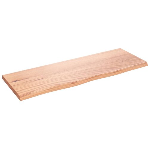 VidaXL Zidna polica svjetlosmeđa 80 x 30 x 2 cm od obrađene hrastovine Slike
