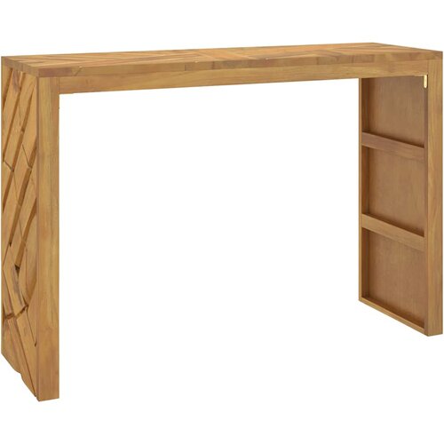 Maison Chic konzolna miza - miza ob steni 110x35x75 cm masivni les tikovina, (21786414) Cene