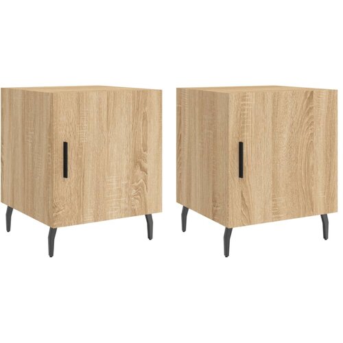 Maison Chic Dvo delni komplet Nočne omarice - Nočne mize sonoma hrast 40x40x50 cm inženirski les, (21688025) Slike
