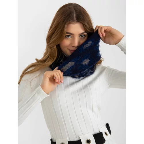 Fashion Hunters Women's scarf with pattern - blue