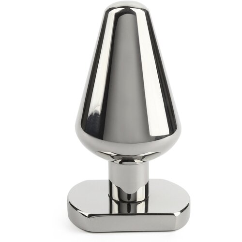 Mr. Steel Heavy Steel Butt Plug Medium Silver Cene