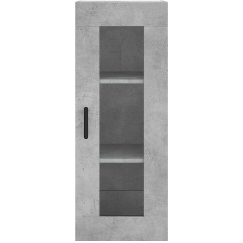 vidaXL Visoka komoda siva betona 34 5x34x180 cm od konstruiranog drva Cijene