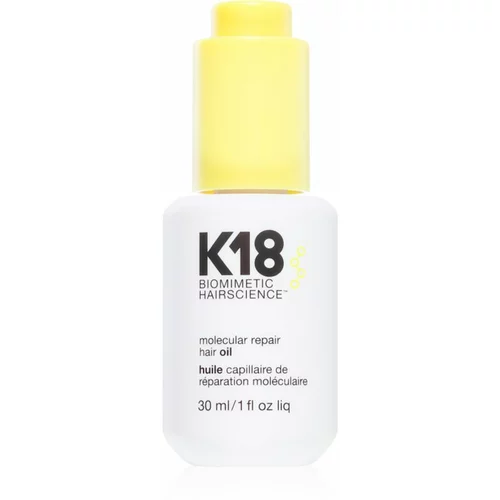 K18 Molecular Repair Hair Oil hranilno suho olje za poškodovane in krhke lase 30 ml