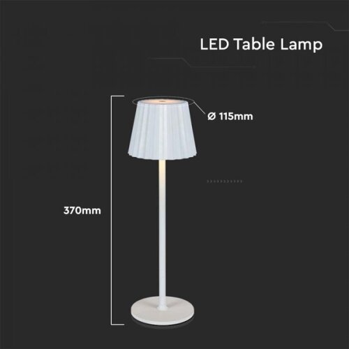  LED prigu&amp;scaron;iva punjiva stona lampa LED/4W/5V 3000-6000K 1800 mAh bela Slike