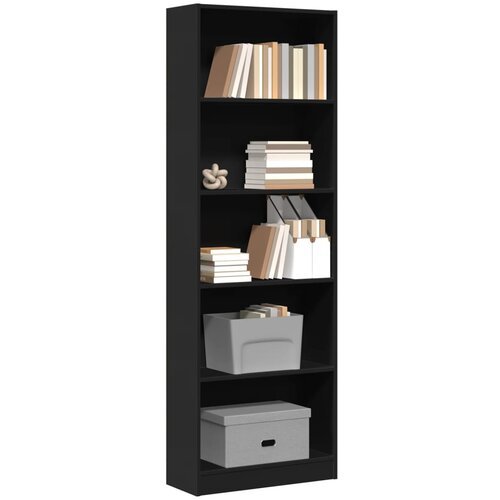 vidaXL Regal za knjige crni 60x24x176 cm od konstruiranog drva Cijene