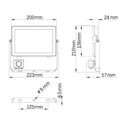 Philips spolja&amp;scaron;nji LED reflektor sa senzorom PROJECTLINE LED/50W/230V IP65 3000K Slike