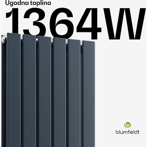 Blumfeldt Ontario radi&amp;aacute;tor 180x45 V&amp;yacute;kon 1364 W Slike
