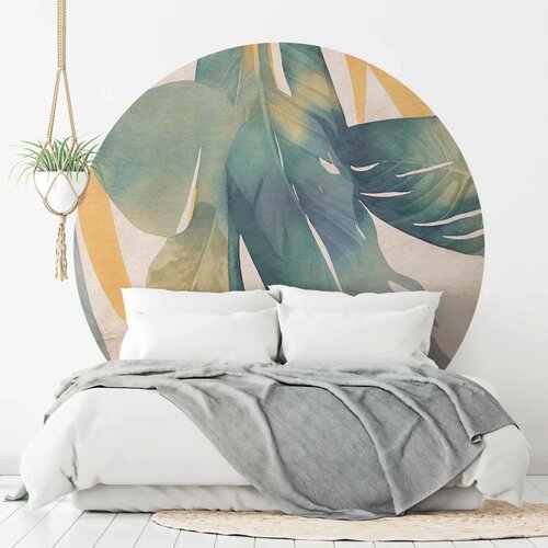  Okrugla fototapeta - Watercolour tropics 280x280 Slike