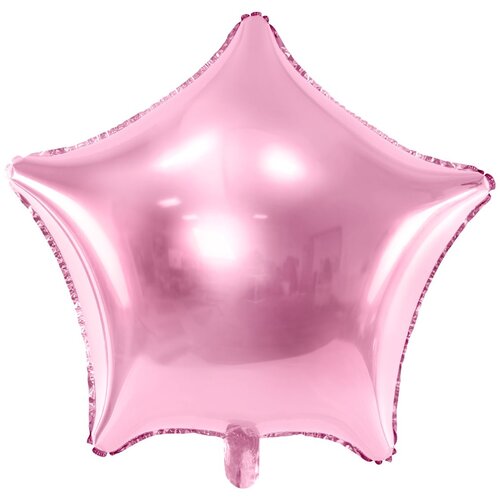 PARTY DECO faolija balon zvezda, 48 cm, svetlo roza Slike