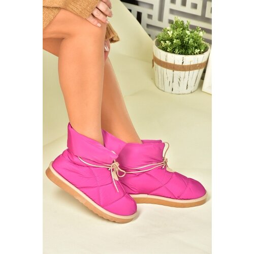 Fox Shoes Women's Fuchsia Fabric Casual Boots Slike