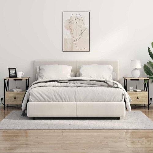  Noćni ormar Sonoma hrast 41,5 x 40,5 x 55 cm Konstruirano drvo Slike