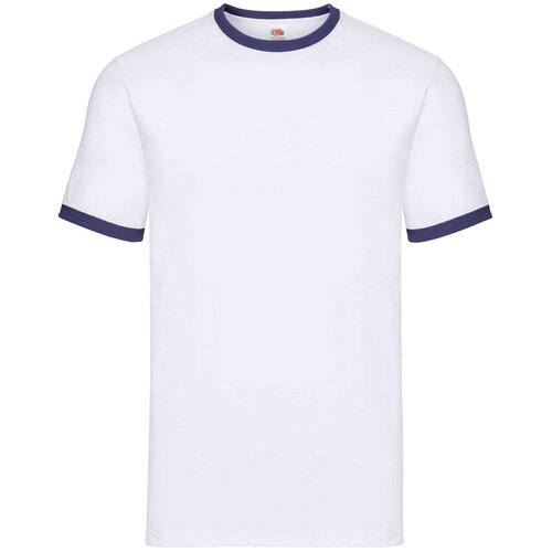 Fruit Of The Loom White T-shirt Ringer Slike
