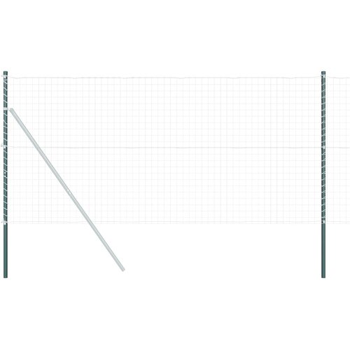 vidaXL Steber ograje. 2 pcs Zelena Jeklo s pra&scaron;nim premazom, (5000157840) Cene