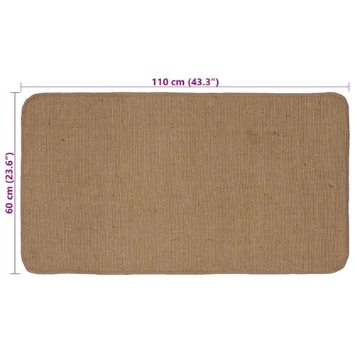  Tepih za područje Svijetlosmeđa 60 x 110 cm Juta - Svjetlosmeđa 60 x 110 cm Slike