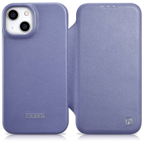 ICARER Magnetna preklopna torbica za iPhone 14 Plus MagSafe CE Premium Leather svetlo vijolična, (21522091) Cene