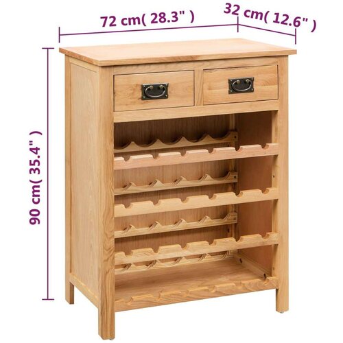  za vino 72 x 32 x 90 cm od masivne hrastovine Slike