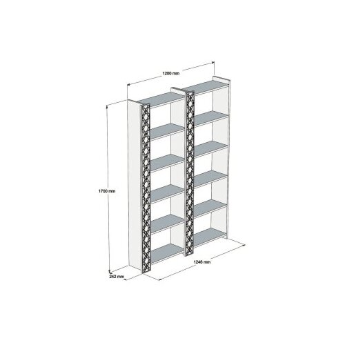 Hanah home city 2 - walnut, yellow walnutyellow bookshelf polica za knjige Slike