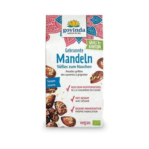 Govinda praženi mandlji sesam, bio Cene