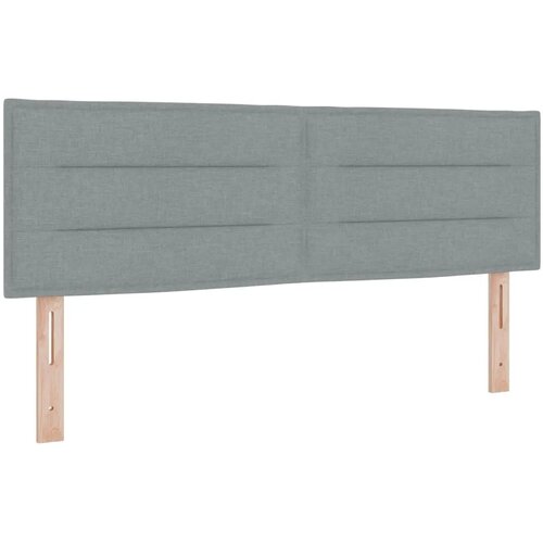  Boxspring krevet s madracem Svjetlosiva 160 x 200 cm Tkanina - Svjetlosiva 160 x 200 cm Dizajn linija Slike