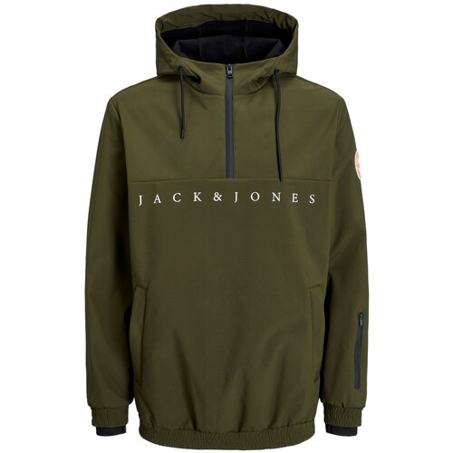 Jack & Jones muška jakna sa polu rajsferšlusom 12253813 maslinasta Cene